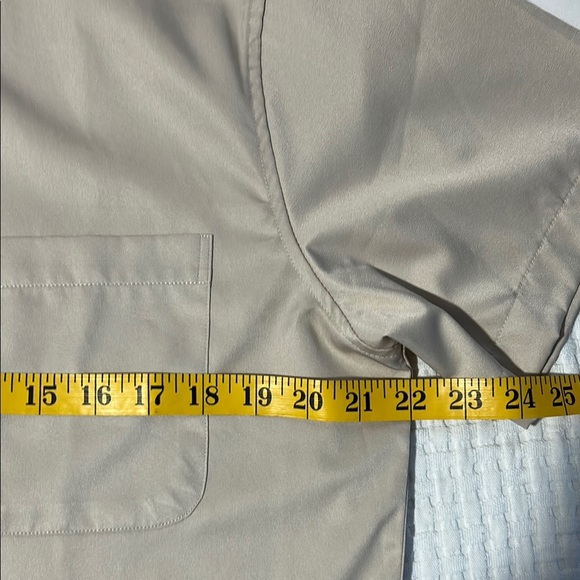 Classic Tan Short Sleeve Men's Shirt - Picture 2 of 9